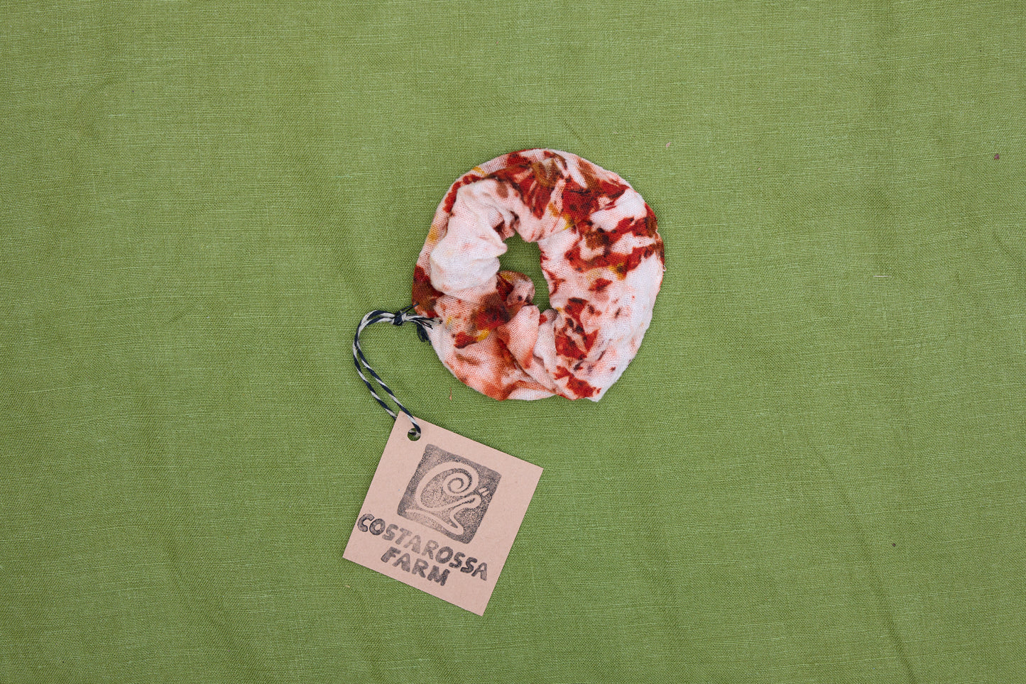 Raw Silk plant dyed Scrunchie