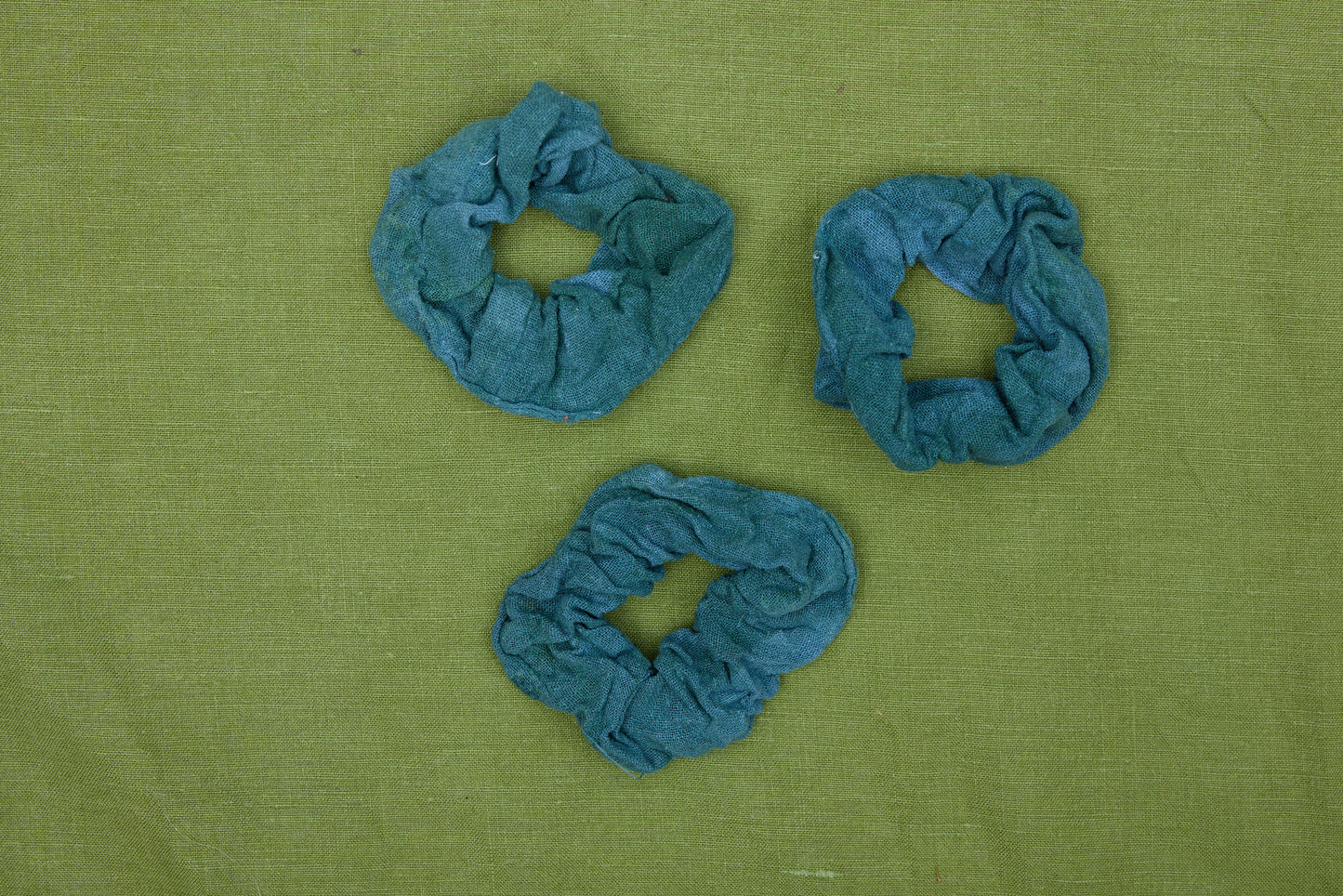 Raw Silk plant dyed Scrunchie