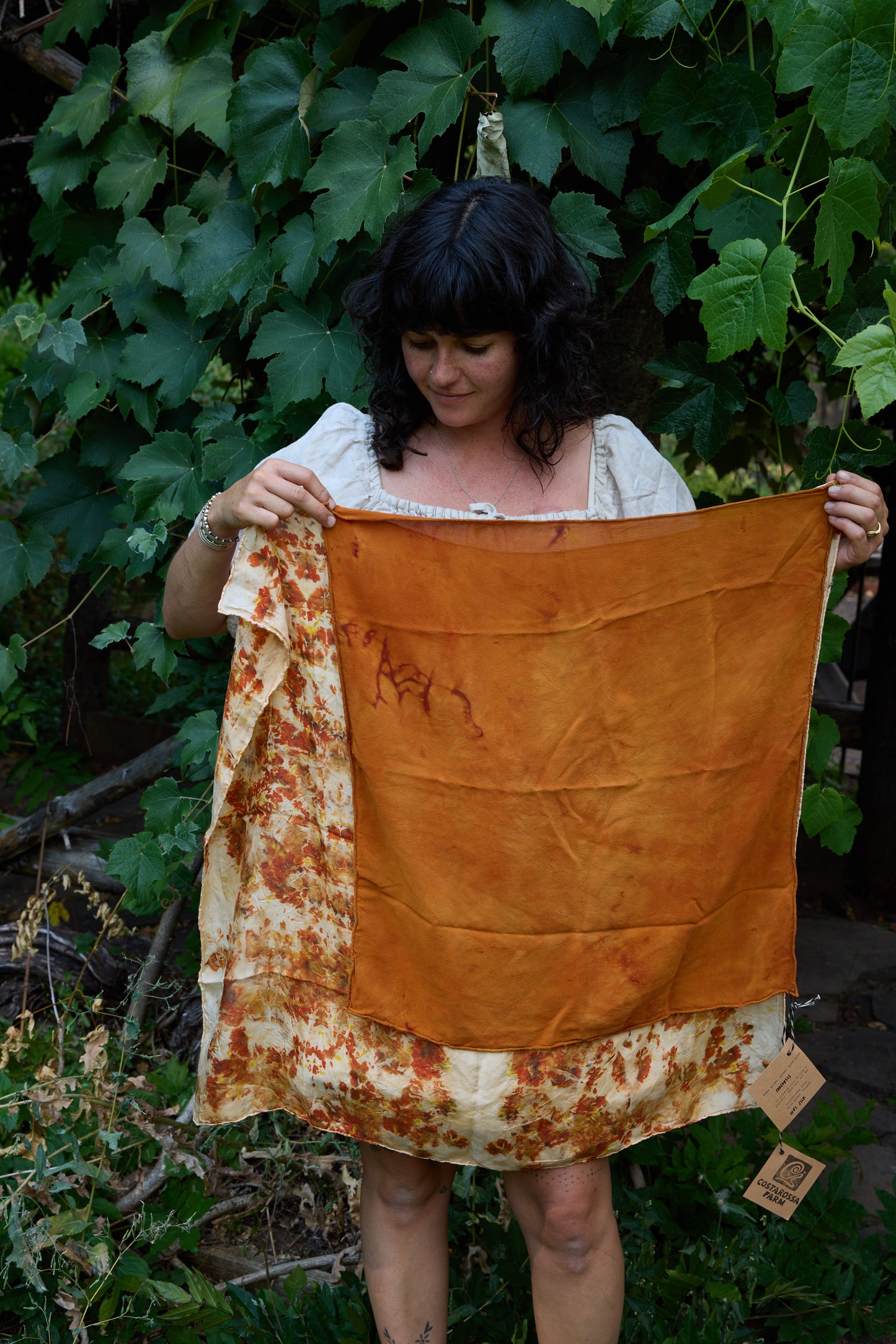 Silk Habotai dyed Scarf